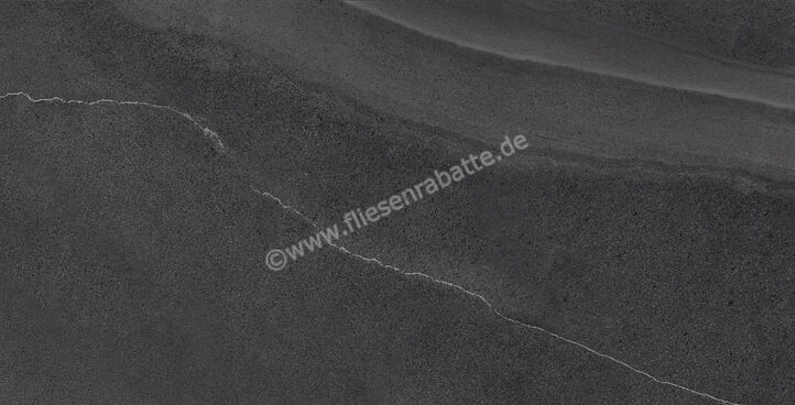  Imola Ceramica Lime-Rock Black N 75x150 cm Bodenfliese / Wandfliese Matt Strukturiert Naturale LMRCK 150N RM | 432865