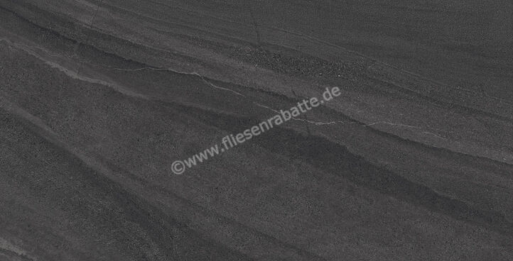  Imola Ceramica Lime-Rock Black N 75x150 cm Bodenfliese / Wandfliese Matt Strukturiert Naturale LMRCK 150N RM | 432874