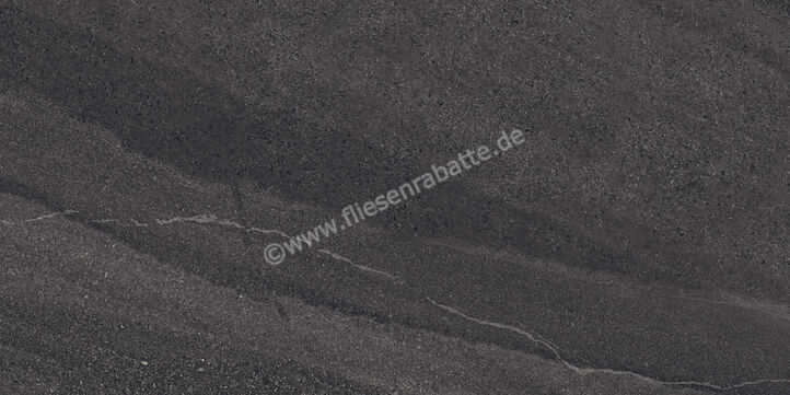  Imola Ceramica Lime-Rock Black N 37.5x75 cm Bodenfliese / Wandfliese Matt Strukturiert Naturale LMRCK 377N RM (164415) | 432994
