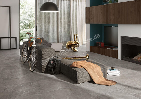 Imola Ceramica Blue Savoy Grey G 60x60 cm Bodenfliese / Wandfliese Matt Strukturiert Naturale BLSV 60G RM | 434463