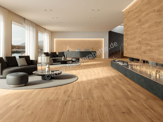  Atlas Concorde Log Amber Oak Forest 20x120 cm Bodenfliese / Wandfliese Mit ID Skin Matt Eben Sensitech AX3F | 436602