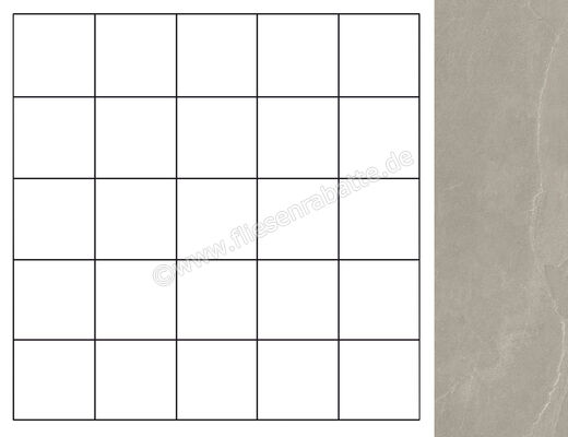  Imola Ceramica Azuma Rock Grey G 30x30 cm Mosaik 5x5 Matt Eben Naturale MK.A.RCK 30G (194390) | 439038