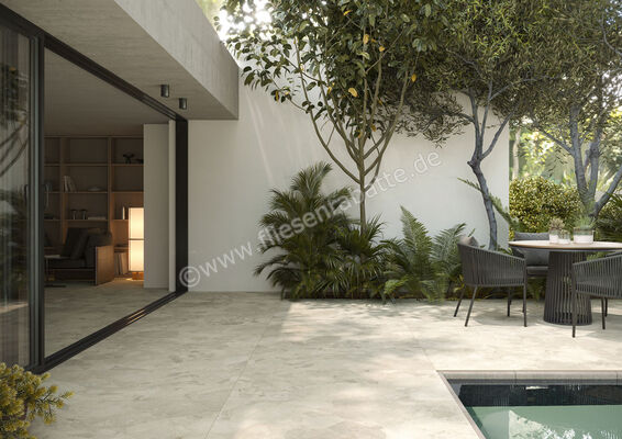 Imola Ceramica Crew Bitter Outdoor Beige B 90x90x2 cm Terrassenplatte Matt Eben Naturale CR BIT 90B ASRM | 439125