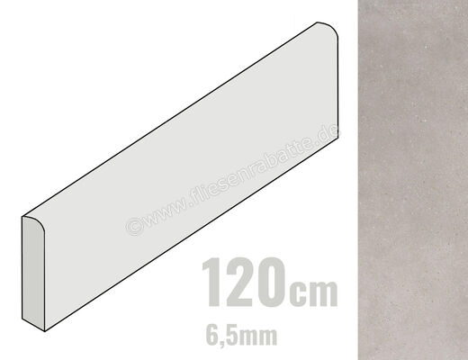  Imola Ceramica Blox Silver AG 6x120 cm Sockel 6,5mm Matt Eben Naturale BLOX6 BT120AG (174685) | 440307