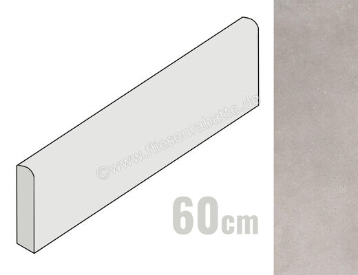  Imola Ceramica Blox Silver AG 6x60 cm Sockel Matt Eben Naturale BLOX BT60AG (174691) | 440343