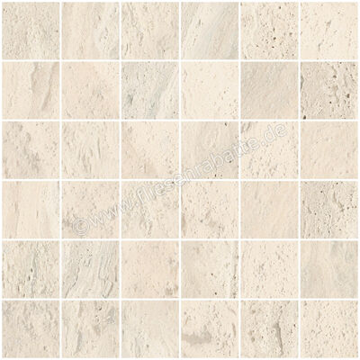 Imola Ceramica The Rock Travertino Argentum 30x30 cm Mosaik Matt Eben Naturale MK.TRARGE6 30 | 441933