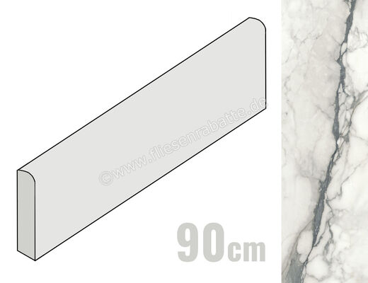  Imola Ceramica The Rock Breccia Capraia 6x90 cm Sockel Matt Eben Naturale BRECAP BT90 (194343) | 444030