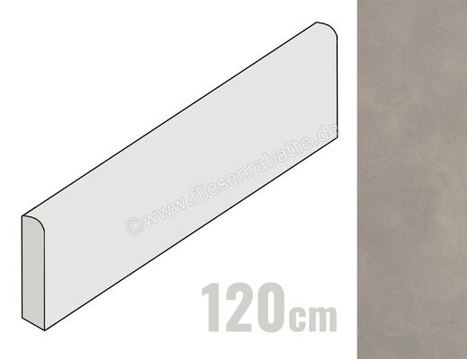  Imola Ceramica Retina Fumo 6x120 cm Sockel Matt Eben Naturale RTN FUMO BT120 (183442) | 444789