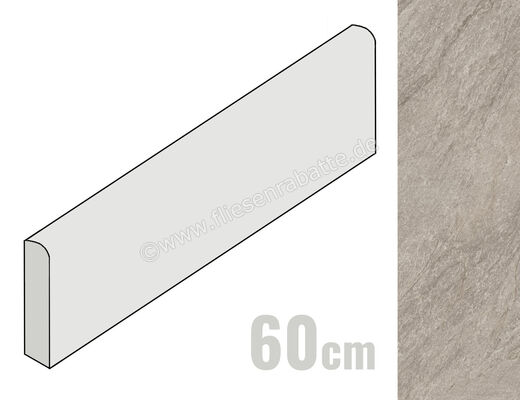  Imola Ceramica Vibes Dark Beige BS 6x60 cm Sockel Matt Eben Naturale VIBES BT60BS (180357) | 445980