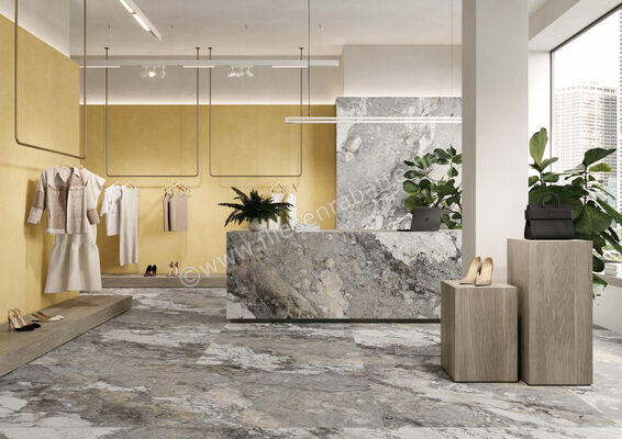 Imola Ceramica The Rock Grey Invisible 120x120 cm Bodenfliese / Wandfliese 0,65 mm Matt Eben Naturale GREINV6 120 RM | 446013