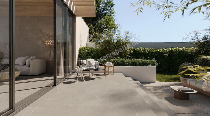  Imola Ceramica The Rock Outdoor Piasentina 90x90x2 cm Terrassenplatte Matt Eben Naturale PIASEN 90 AS RM (182652) | 446094