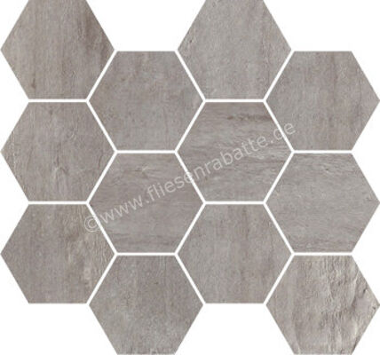 Imola Ceramica Creative Concrete Grey G 25x30 cm Mosaik Esagona Matt Eben Naturale MK.CREACON G | 449223