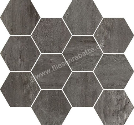 Imola Ceramica Creative Concrete Dark Grey DG 25x30 cm Mosaik Esagona Matt Eben Naturale MK.CREACON DG | 449265