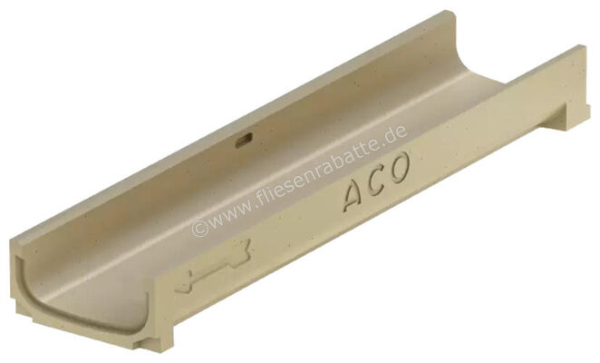 ACO Self Euroline 60 Flachrinne ohne Rost Länge 500 mm Polymerbeton Höhe: 55 mm Breite: 118 mm Länge: 0,5 m 320276 | 451845