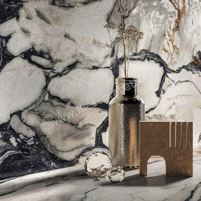  Imola Ceramica The Room Calacatta Picasso 120x120 cm Bodenfliese / Wandfliese Stärke: 6,5 mm Glänzend Eben Lappato CAL PI6 120 LP (191938) | 452001