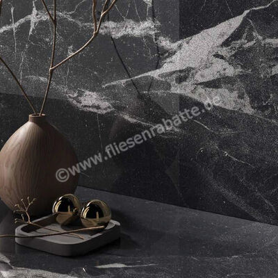  Imola Ceramica The Room Montecarlo Black 60x120 cm Bodenfliese / Wandfliese Stärke: 6,5 mm Matt Glänzend Eben Lappato Honed MON BL6 12 LPM (191446) | 452013