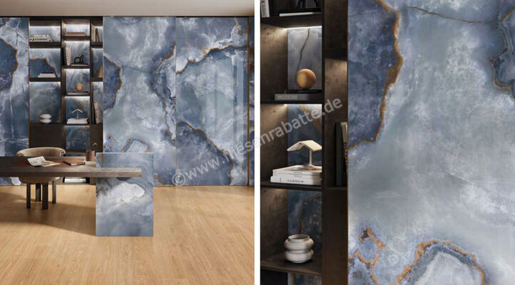  Emilceramica Tele Di Marmo Onyx Onyx Blue 120x120 cm Bodenfliese / Wandfliese Glänzend Eben Full Lappato ELDP | 453270