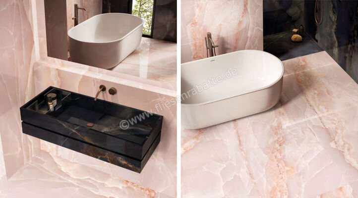  Emilceramica Tele Di Marmo Onyx Onyx Pink 120x120 cm Bodenfliese / Wandfliese Glänzend Eben Full Lappato ELDL | 453297