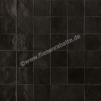 Ragno Melange Nero 10x10 cm Wandfliese Glänzend Strukturiert Naturale R8GF | 459459