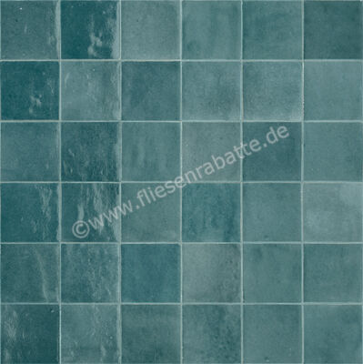 Ragno Melange Acquamarina 10x10 cm Wandfliese Glänzend Strukturiert Naturale R8GD | 459465