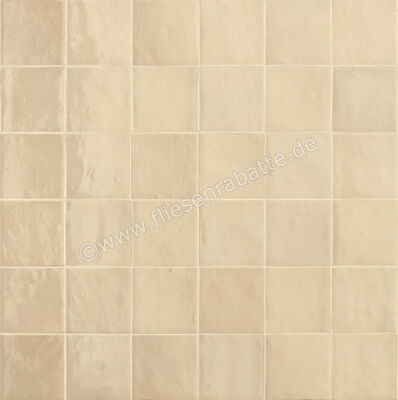 Ragno Melange Beige 10x10 cm Wandfliese Glänzend Strukturiert Naturale R8G0 | 459477