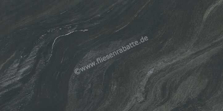 Atlas Concorde Marvel Diva Black Tempest 60x120 cm Bodenfliese / Wandfliese Matt Eben Velvetech AU8J | 461586