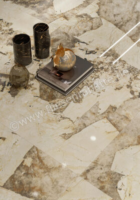  Atlas Concorde Marvel Gala Desert Soul 120x120 cm Bodenfliese / Wandfliese Glänzend Eben Lappato AFXM | 461649