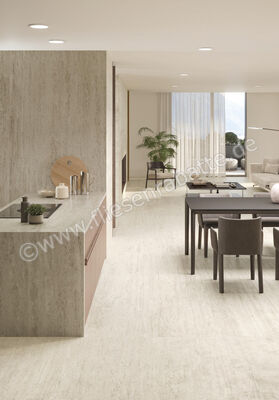 Atlas Concorde Marvel Travertine White Vein 60x120 cm Bodenfliese / Wandfliese Matt Eben Sensitech A8UW | 461784