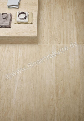 Atlas Concorde Marvel Travertine Sand Vein 60x120 cm Bodenfliese / Wandfliese Matt Eben Sensitech AFUA | 461805