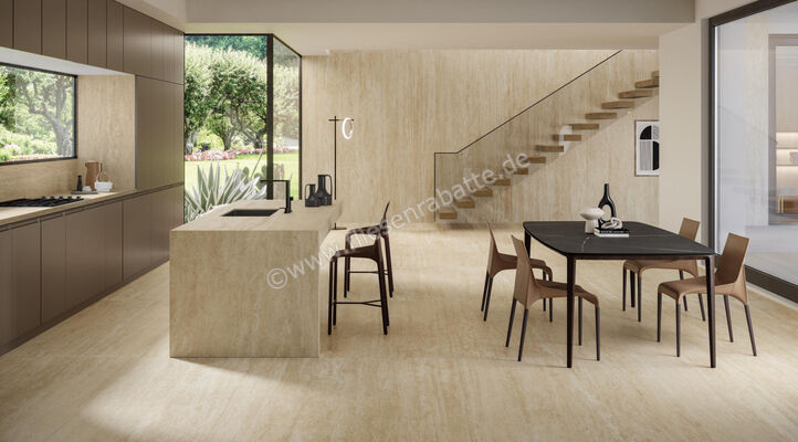 Atlas Concorde Marvel Travertine Sand Vein 60x120 cm Bodenfliese / Wandfliese Matt Eben Sensitech AFUA | 461808