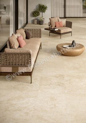 Atlas Concorde Marvel Travertine Sand Cross 60x120 cm Bodenfliese / Wandfliese Matt Eben Sensitech AFUF | 461823