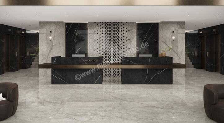 Atlas Concorde Marvel Meraviglia Silver Majestic 60x120 cm Bodenfliese / Wandfliese Glänzend Eben Lappato AJHV | 462027