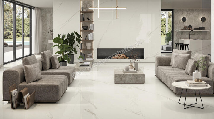  Atlas Concorde Marvel Meraviglia Calacatta Meraviglia 60x60 cm Bodenfliese / Wandfliese Glänzend Eben Lappato AJI5 | 462045
