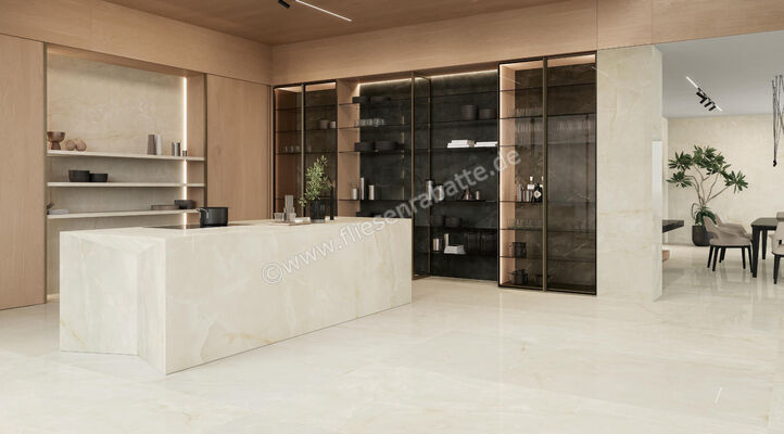  Atlas Concorde Marvel Onyx White 60x120 cm Bodenfliese / Wandfliese Glänzend Eben Lappato AJBO | 462177