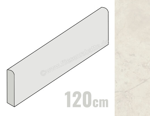  Atlas Concorde Marvel X Calacatta Perla 7.2x120 cm Sockel Matt Eben Silk AGF2 | 463878