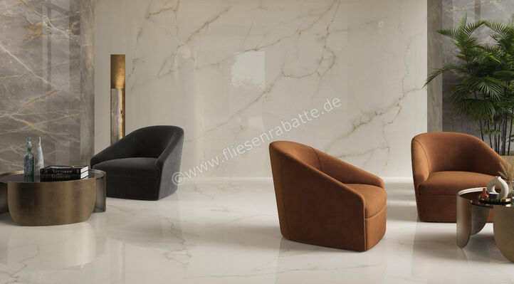 Atlas Concorde Marvel X Calacatta Apuano 60x120 cm Bodenfliese / Wandfliese Glänzend Eben Lappato A8Z2 | 463992