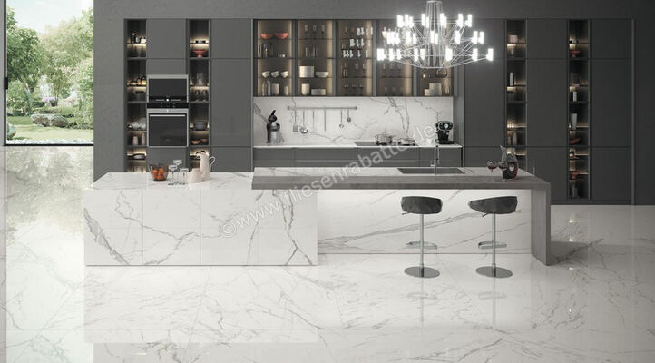  Atlas Concorde Marvel Calacatta Extra 60x120 cm Bodenfliese / Wandfliese Glänzend Eben Lappato A21S | 471032