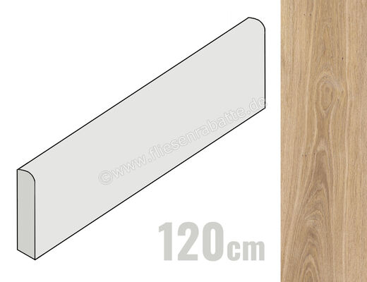 Villeroy & Boch Wood Selection Brushed Oak 5x120 cm Sockel (Excellence) Matt Strukturiert VilbostonePlus 2877 WL10 0 | 471647