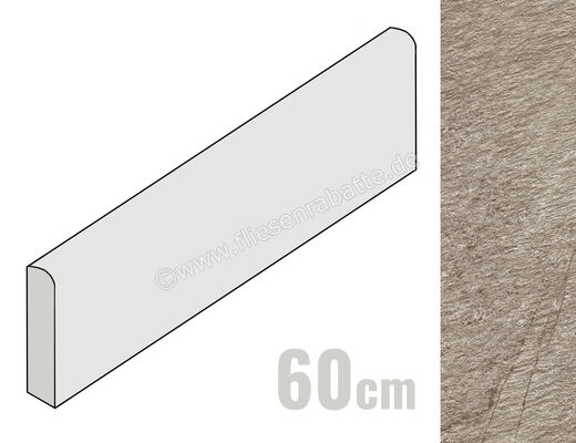 Atlas Concorde Norde Piombo 7.2x60 cm Sockel Matt Eben Sensitech A582 | 473717