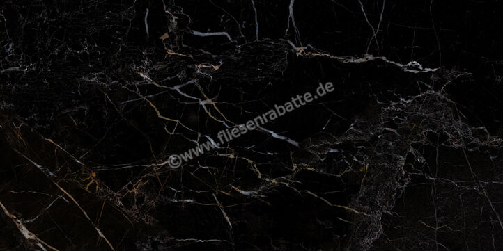 Ceramiche Caesar Anima Nero Atlante 60x120 cm Bodenfliese / Wandfliese Glänzend Eben Lucidato ADNV CAE | 474656