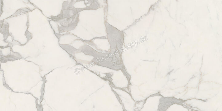  Ceramiche Caesar Marble Inspiration Anima Futura Majestic White 60x120 cm Bodenfliese / Wandfliese Glänzend Eben Lucidato AGB5 CAE | 475454