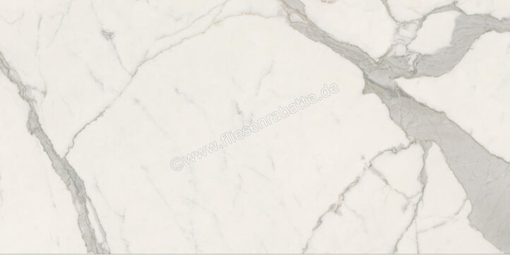  Ceramiche Caesar Marble Inspiration Anima Futura Majestic White 60x120 cm Bodenfliese / Wandfliese Glänzend Eben Lucidato AGB5 CAE | 475463