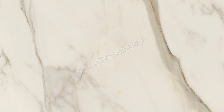  Ceramiche Caesar Marble Inspiration Anima Futura Golden White 60x120 cm Bodenfliese / Wandfliese Glänzend Eben Lucidato AGB4 CAE | 475502