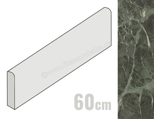  Ceramiche Caesar Marble Inspiration Anima Wonder Forest 7.2x60 cm Sockel Glänzend Eben Lucidato AHBU CAE | 476930