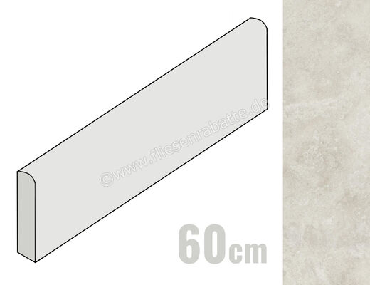 Ceramiche Caesar Iconica Navona Contro 7.2x60 cm Sockel Matt Eben Naturale AGYJ CAE | 478841