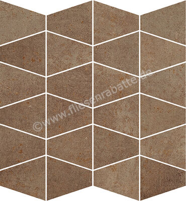 Love Tiles Metallic Rust 35x35 cm Mosaik Prism Matt Eben Naturale B663.0118.006 | 47968