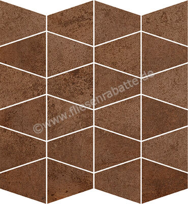 Love Tiles Metallic Corten 35x35 cm Mosaik Prism Matt Eben Naturale B663.0118.044 | 47971