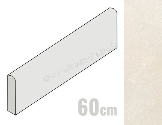 Ceramiche Caesar Shapes of Italy Itria 7.2x60 cm Sockel Matt Eben Naturale AFQI CAE | 481106