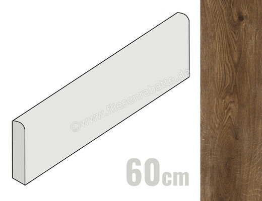 Ragno Inedito Cannella 6x60 cm Sockel Matt Strukturiert RAMW | 482354