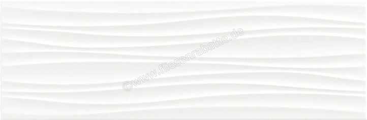 Ragno Freestyle White 25x76 cm Wandfliese Curva 3D Matt Strukturiert Satin R6SA | 482831